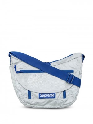Supreme Logo-patch Messenger Bag Grises | ATKU5258