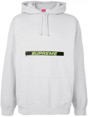 Supreme Logo-print Algodon Grises | CJTP5898
