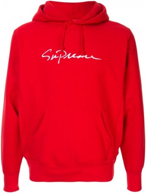 Supreme Logo-print Algodon Rojos | PDJW1777