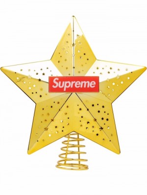 Supreme Logo-print Christmas Tree Topper Dorados | WIMS3424