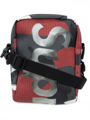 Supreme Logo-print Neck Pouch Rojos | ZIMK6912