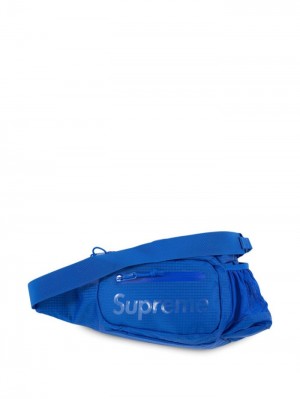 Supreme Logo-print Sing Bag Azules | KGIF9684
