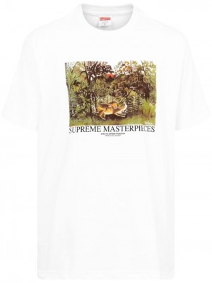 Supreme Masterpieces Crew Neck White  | PDSN0006