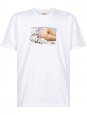 Supreme Maude Corta-sleeve Blancos | IMWF7153