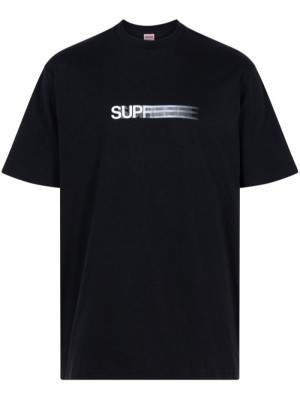 Supreme Motion Logo "Ss23 - Black" Negros Blancos | QOJV4926