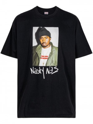 Supreme Nasty Nas "Black" Crew Neck Negros | BUXR1618
