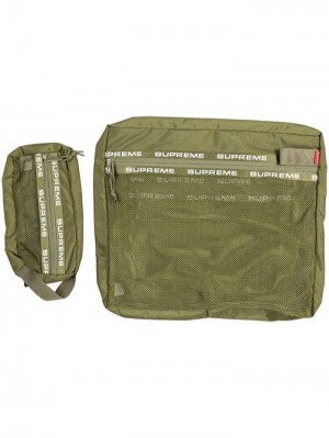 Supreme Organizer "Olive" Pouch Set Verde Oliva Verdes | MKEO7018
