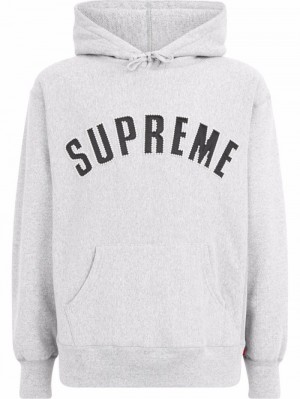 Supreme Pearl-embellished Logo Grises | TFVM7445