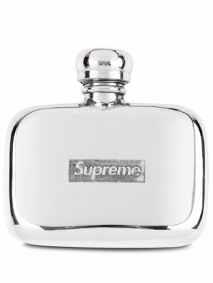 Supreme Pewter Mini Flask Plateados | TKPZ1649