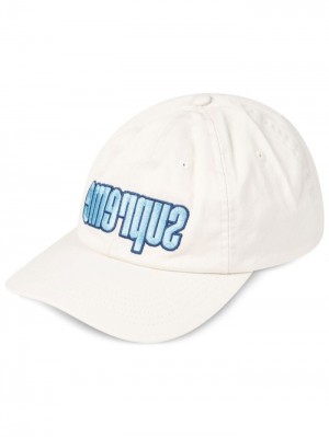 Supreme Reverse Logo 6-panel Blancos | AFAJ0624