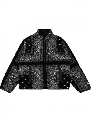 Supreme Reversible Bandana Fleece Negros | JREM6513