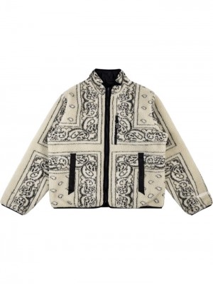 Supreme Reversible Bandana-print Fleece Neutrals | GLCI7877