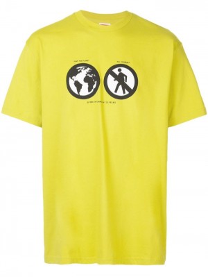 Supreme Save The Planet Estampados-print Amarillos | ITKJ9527