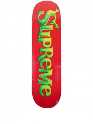 Supreme Shrek Skateboard Deck Rojos | AFIW8869