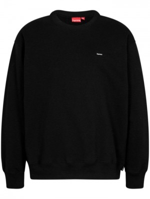 Supreme Small Box Crew-neck Sweatshirt Negros | ROCA4485