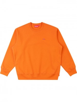 Supreme Small Box Logo Crew-neck Naranjas | CFGA9807