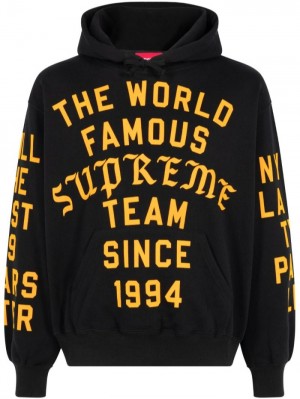 Supreme Team Flocked "Black" Negros Amarillos | CHQT4124