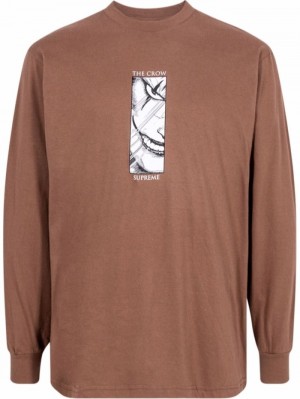 Supreme The Crow Estampados-print Sweatshirt Marrom | KAFP6890