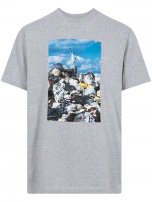 Supreme Trash Photo-print Grises | KMHW8152