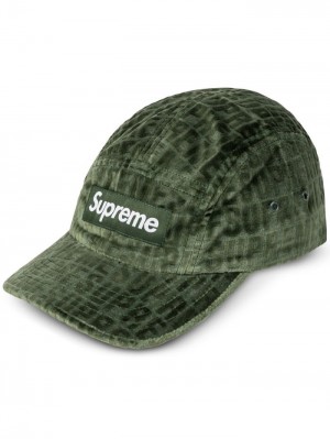 Supreme Velvet Pattern Camp Verdes | SNEQ7495