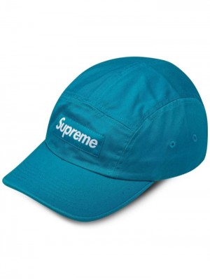 Supreme Washed Chino Twill Camp Azules | YZIK1798