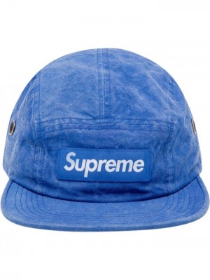 Supreme Washed Linen Camp Azules | ZELQ9863