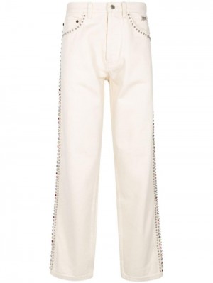 Supreme X B.B. Simon Studded Regular-fit Creme Blancos | GFTH3331