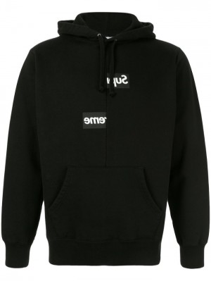 Supreme X Cdg Split Box Logo Negros | XFNI1276