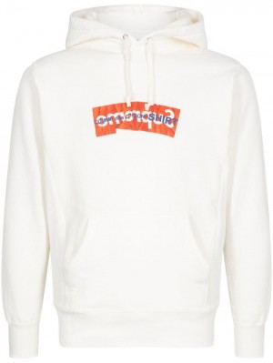 Supreme X Commes Des Garçons Logo-print Blancos | MIFN6667