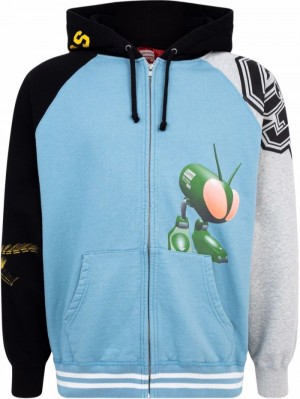 Supreme X Junya Watanabe "Comme Des Garcons" Zip-Up Azules | LYKG8665