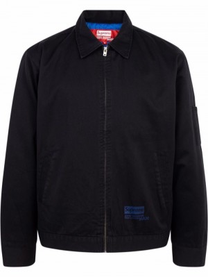 Supreme X Junya Watanabe Printed Trabajo Shirt Negros | EHNV4712