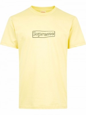 Supreme X Kaws Chalk Logo Amarillos | TBEI2648