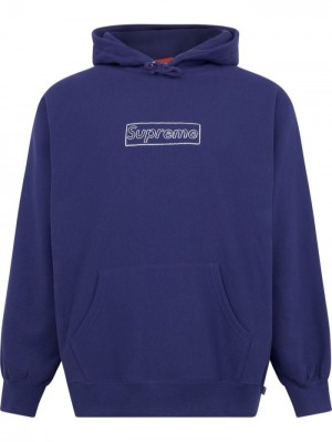 Supreme X Kaws Chalk Logo Azules | QEJR0169
