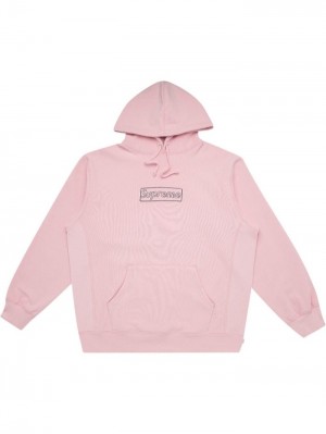 Supreme X Kaws Chalk Logo Drawstring Rosas | SORN0216