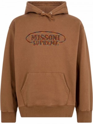 Supreme X Missoni Logo-embroidered Marrom | ECLD6603