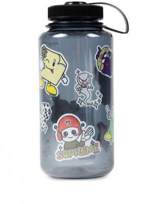 Supreme X Nalgene Personajes Agua Bottle Negros | LPPA4932