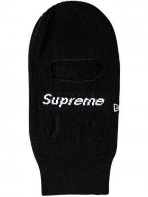 Supreme X New Era Box Logo Balaclava Negros | AONN9417