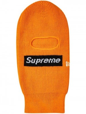 Supreme X New Era Box Logo De Punto Balaclava Naranjas | KFNG5012