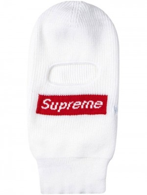 Supreme X New Era Box Logo De Punto Balaclava Blancos | TADP6687
