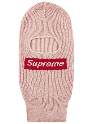 Supreme X New Era Box Logo De Punto Balaclava Rosas | DAXE3280