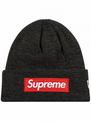 Supreme X New Era Box Logo De Punto Grises | GIBA8741