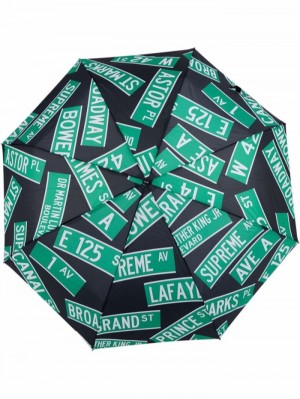 Supreme X Shedrain Calle Signs Umbrella Negros | OCDI7487