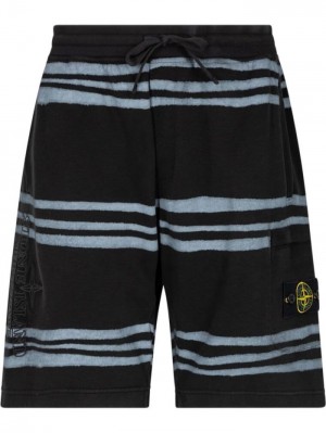 Supreme X Stone Island Warp Stripe Negros | GANC0633