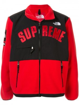 Supreme X The North Face Arc Logo Denali Fleece Jacket Rojos | SGNG8536