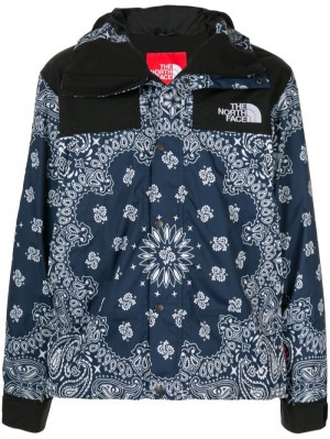 Supreme X The North Face Bandana Mountain Parka Azules | EBQT2861