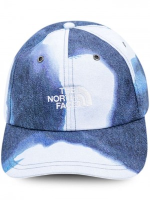 Supreme X The North Face Bleached Denim Print 6-panel Azules Blancos | YDCR2980