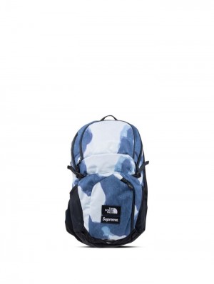 Supreme X The North Face Bleached Denim Print Azules | YCLY9181