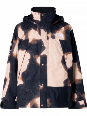 Supreme X The North Face Bleached Denim-print Mountain Marrom | SNNJ9207