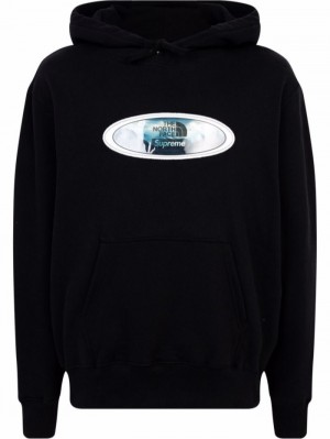 Supreme X The North Face Lenticular Mountain Negros | HZZY0057