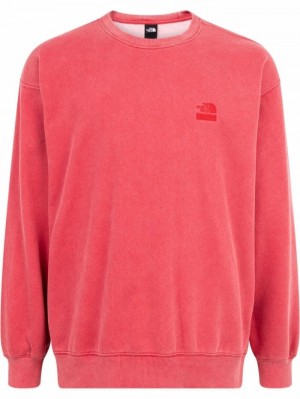 Supreme X The North Face Logo-embroidered Sweatshirt Rojos | DEWX6198